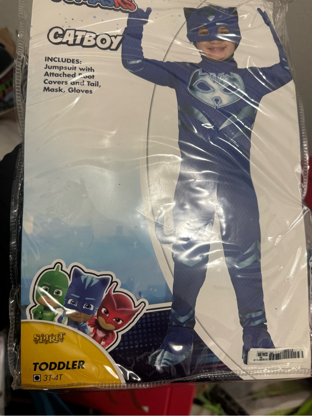 Catboy Toddler Costume - Blue 3t 4t